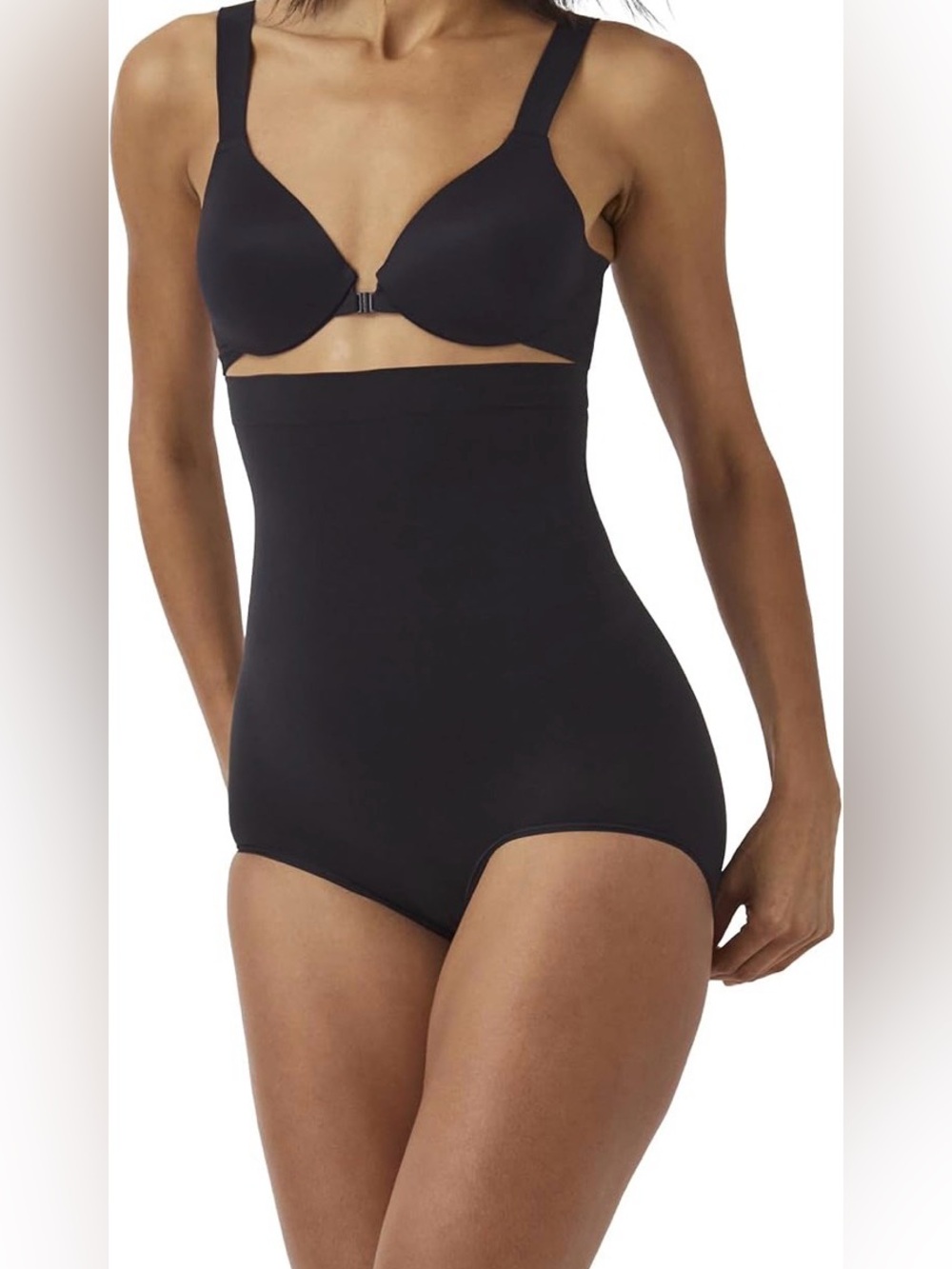 🆕 SPANX Higher Power High-Waisted Panty Shapewear Brief - Black, XL